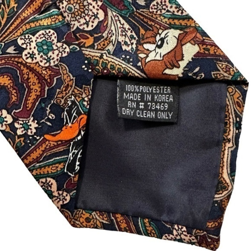 Looney Tunes‎ Mania Taz, Bugs Bunny, Daffy Duck, Roger Rabbit Tie - Picture 5 of 5